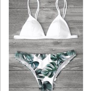 Palm Leaf Print Bikini